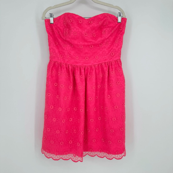 Lilly Pulitzer Payton Women’s Strapless Corset Dress Size 10 Pink Sweetheart - Picture 12 of 12